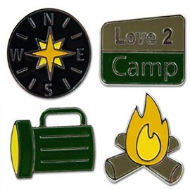 Karen Foster Design Scrapbooking Grand Brads, Camping, 12 x 12