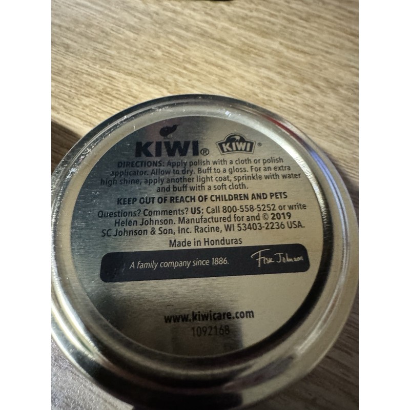 Kiwi Cordovan Shoe Polish 1-1/8oz Lot Of 2