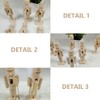 DEARMAMY 6Pcs 12cm Blank Wooden Nutcracker:Unpainted Wooden Nutcracker Christmas Nutcracker