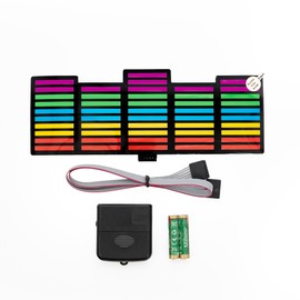 Alpena Illuminated Electroluminescent LED Car Window Decal with Multiple Lighting Options, Easy to Stick and Remove, Colorful Equalizer