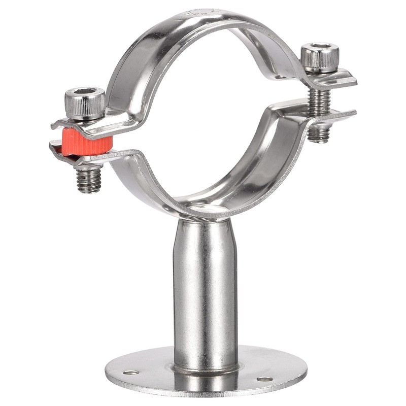 sourcing map Wall Mount Ceiling Mount Pipe Support, 304 Stainless