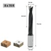 CDBP 8mm Diameter Carbide Tipped Brad Point Boring Bit Dowel