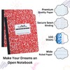 CLEENTABLE Composition Notebook 8 Pack - Hard Cover, College Ruled
