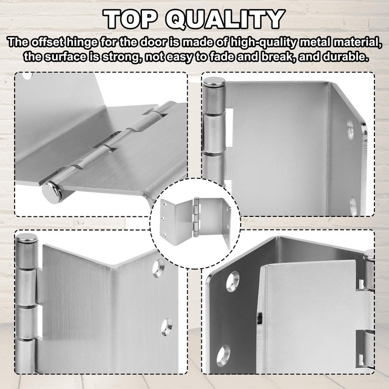 Handicap Expandable Door Hinges, Offset Door Hinges - 2 Swing