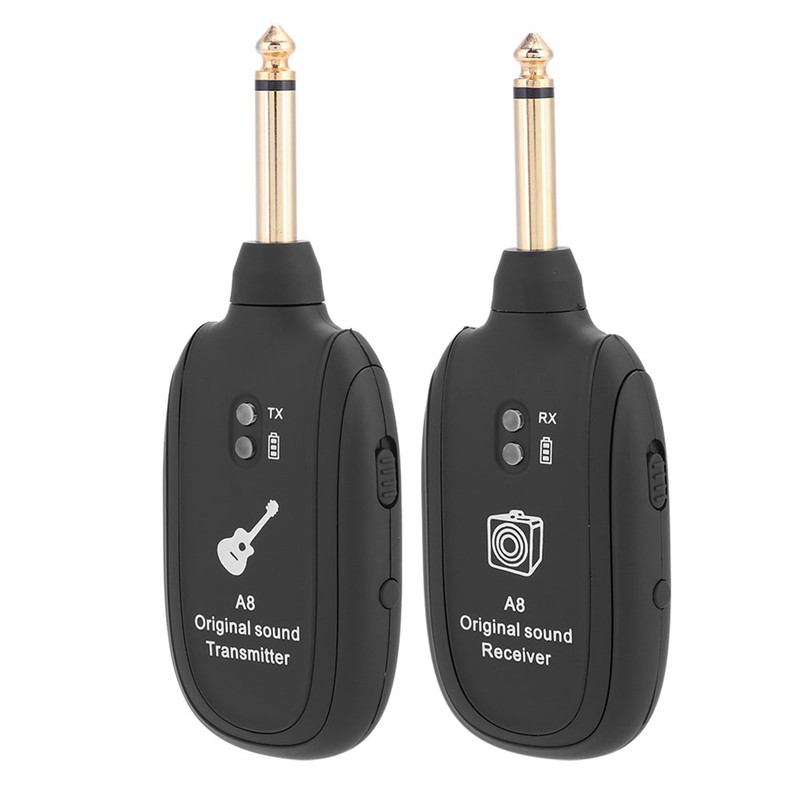 Wireless Audio Transmission Set with Receiver Transmitter for Electric Guitar