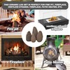 Stanbroil Set of 4 Gas Logs Decorative Ceramic Pine Cones