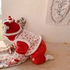 Chinese New Year Baby Romper Cotton Vintage Coil Buckle Festive