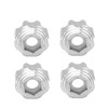 4pcs 8x32 to 17mm Hex Adapters for 8x32 3.8in Wheels