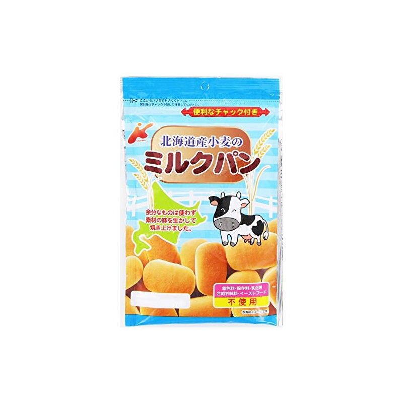 Kanemasu Seika Hokkaido Wheat Milk Bread Buns 45g x 12