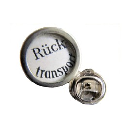 Miniblings Rücktransport Brooch Typewriter Button Vintage Upcycling Round Handmade Fashion Jewellery I Lapel Pin Button Pins, Metal frame