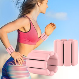 Wearable wrist weights and ankle weights ，1 pounds per pair， Soft touch adjustable Counterweight，ankle weights for women and man，gym Aerobic exercise, rehabilitation training, dance, swimming ，run