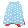 Dog Recovery Suit Blue Stars Pattern Prevents Licking Cotton Pet