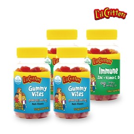 2 bottles of Kkumi Bite Immune Zinc + Vitamin C, D + 2 bottles of children&#39;s vitamins / 꾸미바이트  이뮨 아연+비타민 C,D 2병 +  어린이 비타민 2병