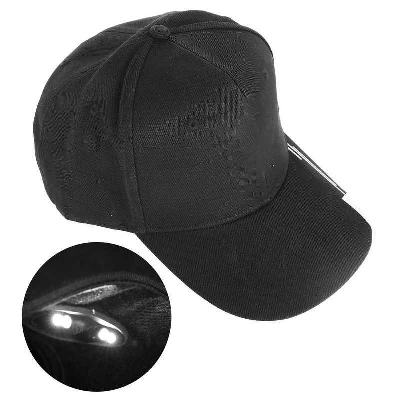LED Baseball Cap Hands Free Battery Powered Headlamp Hat 4