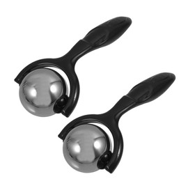 Healeved 2pcs Portable Muscle Massage Roller: Massager With Stainless Steel Ball And Comfortable Grip – Ideal For Athletes Fitness Recovery