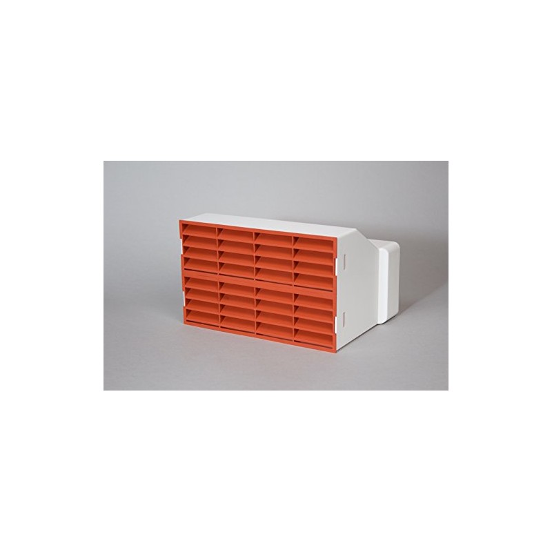 NaplesUK 220mm x 90mm Megaduct Flat Channel Ducting Double Airbrick
