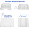 Simple Houseware Expandable & Adjustable Cutlery Drawer Organizer - Large