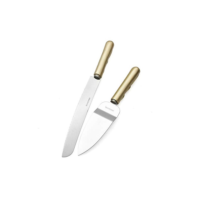 Juego de cuchillo y servidor para tartas de boda con