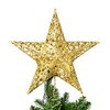 Christmas Tree Topper, Wire Gold Tree Star for Chirstmas Decoration