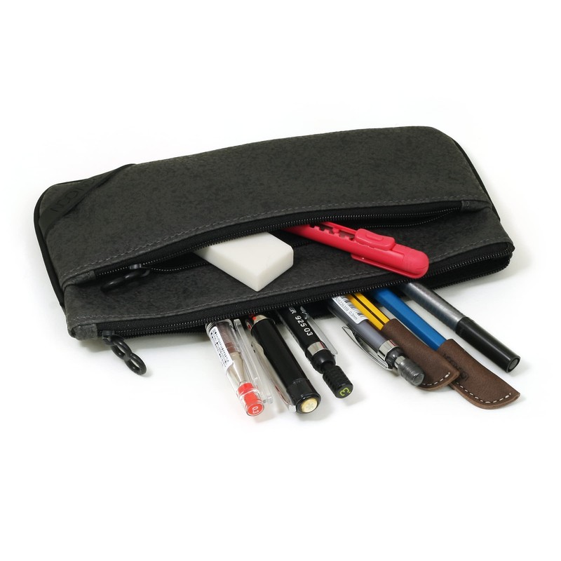 LOONLOON 363 Stone Dark Grey Simple Gadget Storage Pouch Slim