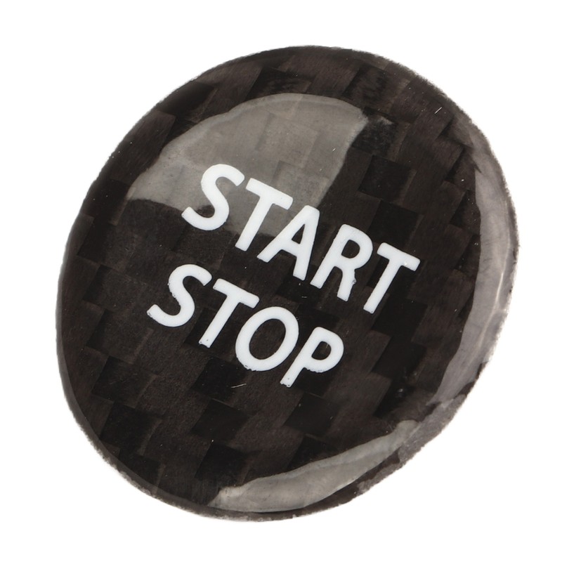 Push Start Button Cover Carbon Fiber Ignition Switch Button Cover