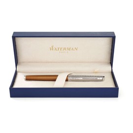 Waterman Fountain Pen, F, Fine Point, Metropolitan Private Collection, Bronze Satin CT 1971691AS, Dual Use, Genuine Imported
