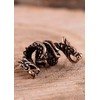 Battle-Merchant Beard Bead / Dreadlock Bead Bronze Two-Headed Dragon /