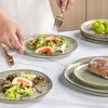 AmorArc Ceramic Dinner Plates Set of 6,10.5 Inch Handmade Reactive