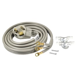 HQRP 3-Prong Electric Dryer AC Power Cord 30-Amp (NEMA 10-30P to 3-Wire), 6-Feet, 10-AWG, UL Listed, Compatible with Whirlpool Maytag Amana Electrolux GE