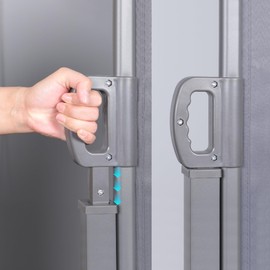 GOLINPEILO Retractable Side Screen Awning, Patio Outdoor Folding Privacy Screen Divider, Water & UV Resistant Sun Shade Wind Blocker for Garden, Backyard, Balcony, Dark Grey 118.1"x62.99"