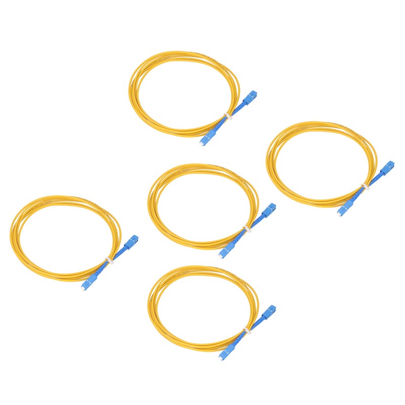 5PCS Optical Fiber Extension Cable Single Mode LSZH Sheath Fiber