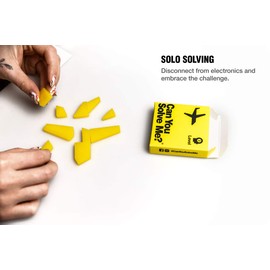 Can You Solve Me? 12 Puzzle Gift Set - Challenging Tangram, IQ Toy, Brainteaser, Mind Game for Children + Adults -Includes 12 Geometric Shapes & 3 Varying Difficulties (Family Game Nights, Desktoy)