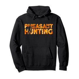 Pheasant Hunter Orange Camouflage Pheasant Hunting Pullover Hoodie