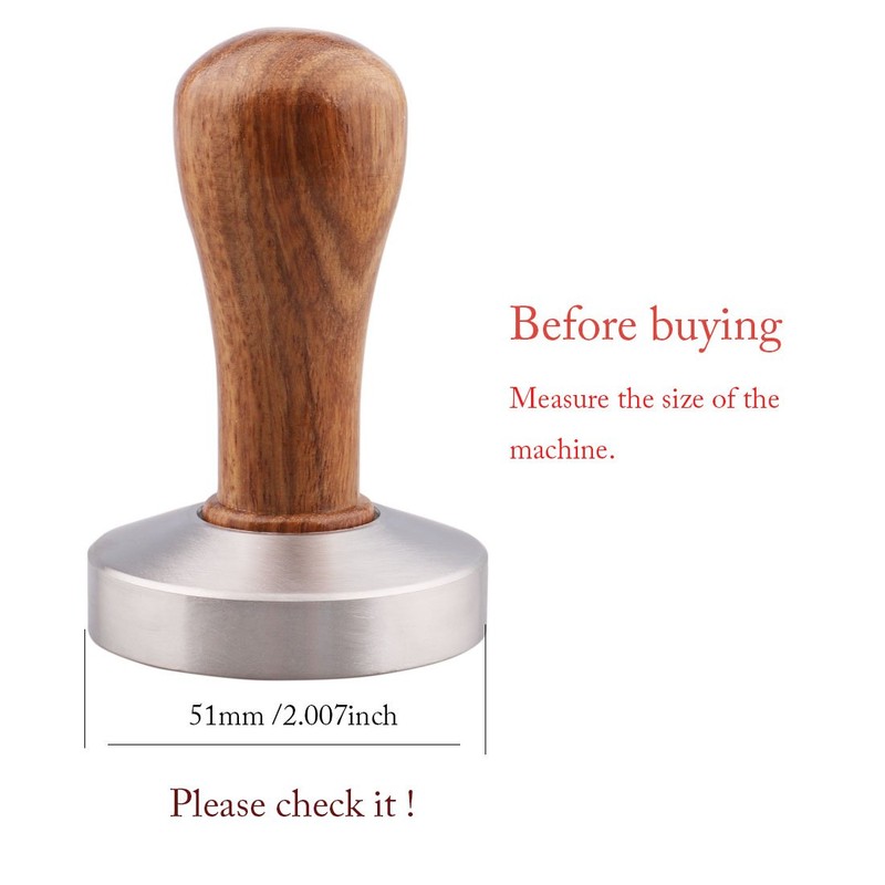 Omgogo Stainless Steel Coffee Tamper 51mm Barista Espresso Base Coffee