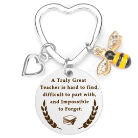 Kzikbxh Thank You Teacher Gifts,Teacher Gifts,Appreciation Keychains,Teacher Keyring,Teacher Leaving Gifts,Appreciation Gifts,Gifts for Nurses Employee Volunteer Social Worker Mentor Teacher