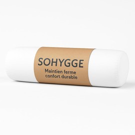 SOHYGGE Firm Bolster 90 cm – Ergonomic Soft Microfibre Long Pillow | Recycled 3D Hollow Fibre Filling | Made in Europe | Oeko-TEX Certified