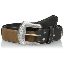 Nocona Belt Co. Men's Black Overlay String Lace, 34