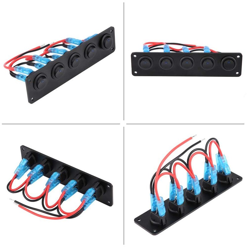 12-24V 5 Rows Waterproof Switch Panel Waterproof LED Switch Panel