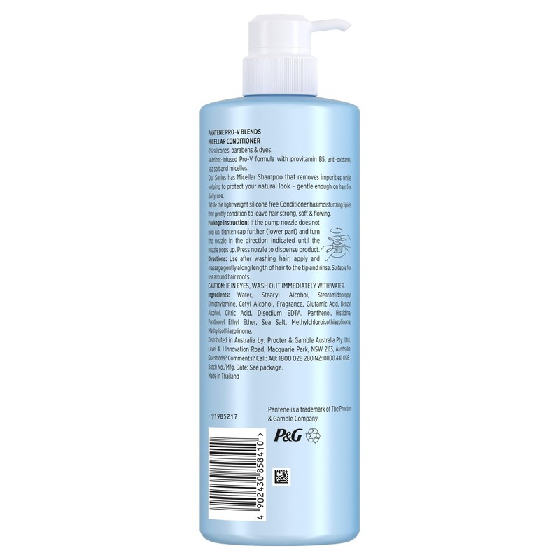 Pantene Pro-V Blends Micellar Conditioner Forgentle Cleanse 530ml