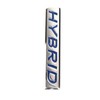 Topteng Car Emblem Sticker, 3D Hybrid Words Metal Emblem Rear