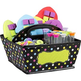 Teacher Created Resources Chalkboard Brights Storage Caddy, 6" x 9" x 9", Multi