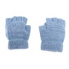 USB Heated Knitted Flap Gloves Half Finger 5V Winter Heating
