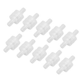 DOACT 10 Pcs Hose Check Valve, Water Stop Check Valve, Hose Check Valve, PP Material, Non-Toxic, Odorless, Ozone Resistant, High Temperature Resistant, 0.3 inch (8 mm) Translucent