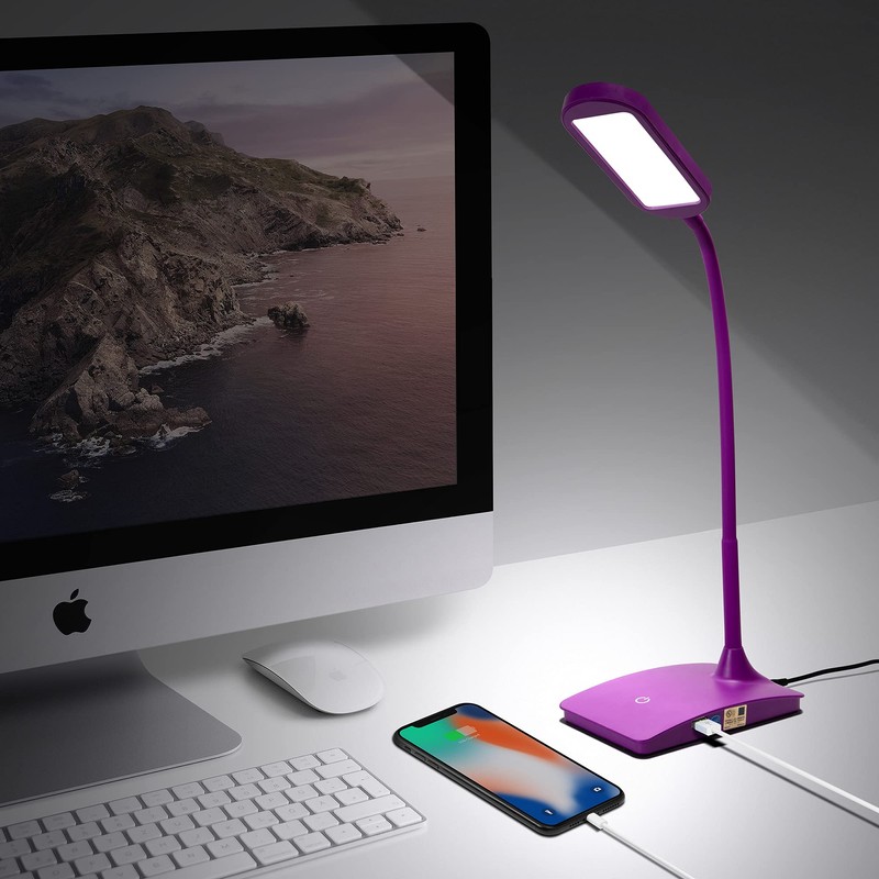 TW Lighting IVY-40BK The IVY LED Desk Lamp with USB