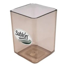 Porta Lápiz Lapices Bote Acrilico Sablon Humo Lapicero Pluma                                                                                          