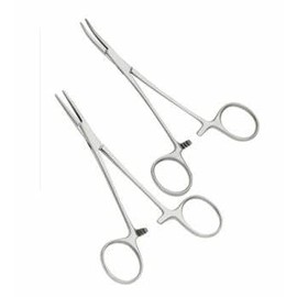 Pet Ear Hair Locking Forceps Stainless Steel Haemostat Forceps for Dogs Cat Grooming Locking Tweezers (15cm, Straight)