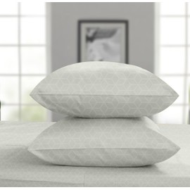 Threadmill Pillow Cases Standard Size Set of 2 | Certified 100% Egyptian Cotton Jacquard Sateen Weave|Soft, Breathable & Cooling Pillow Covers |Hotel Quality Pillow Protectors |Light Grey Pillow Cases