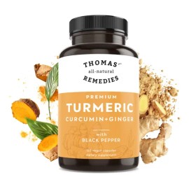 Thomas' Remedies Cúrcuma, Jengibre Y Pimienta Negra 120ct