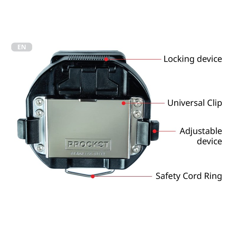 PROCKET Universal Tape Measure Holder, Rotating Lock Function,Works with Any