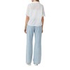 s.Oliver Loose Blouse with Broderie and Knot Detail, White